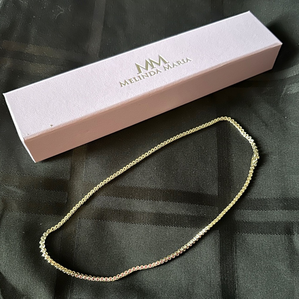 Melinda Maria Baby Heiress gold with pink stones